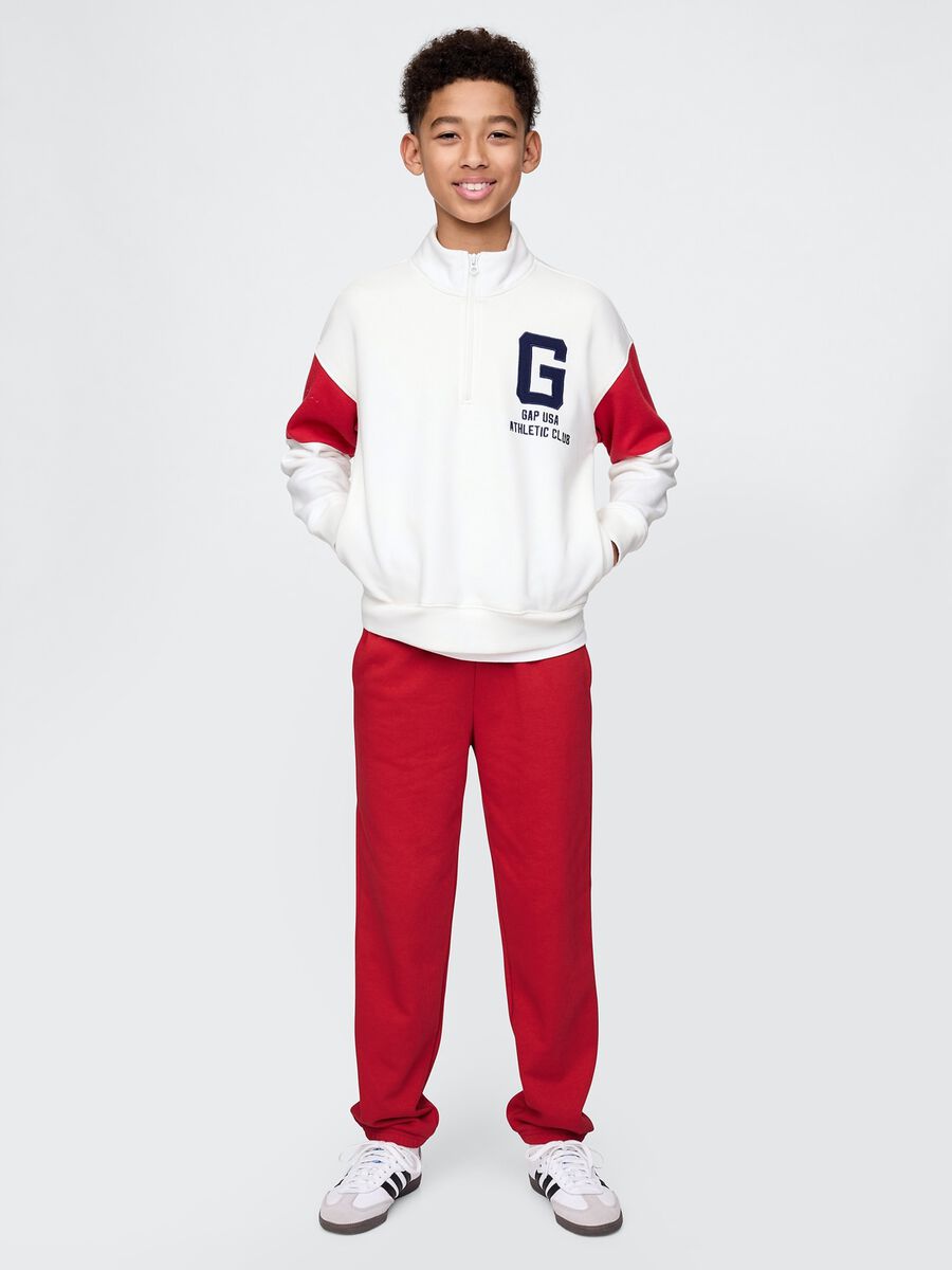 Set sportivo bianco e rosso GAP Bambino_0