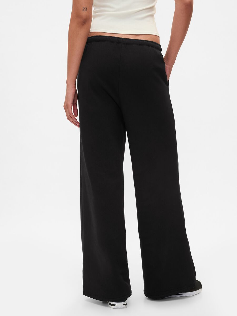 Pantaloni ampi in misto cotone Donna_2