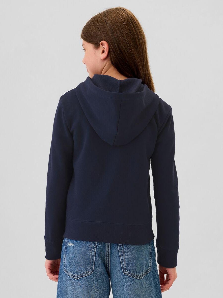Full-zip con cappuccio e ricamo logo  Bambina_2