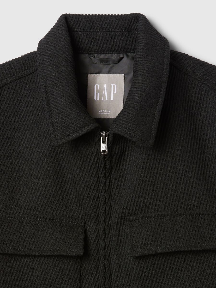 Jacket in wool twill Man_4