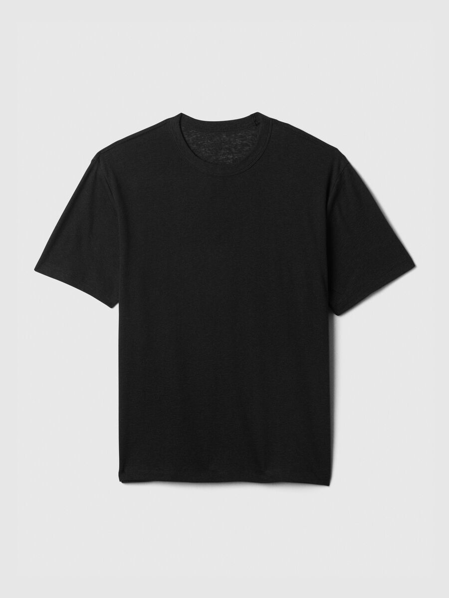 T-shirt in misto lino Uomo_3
