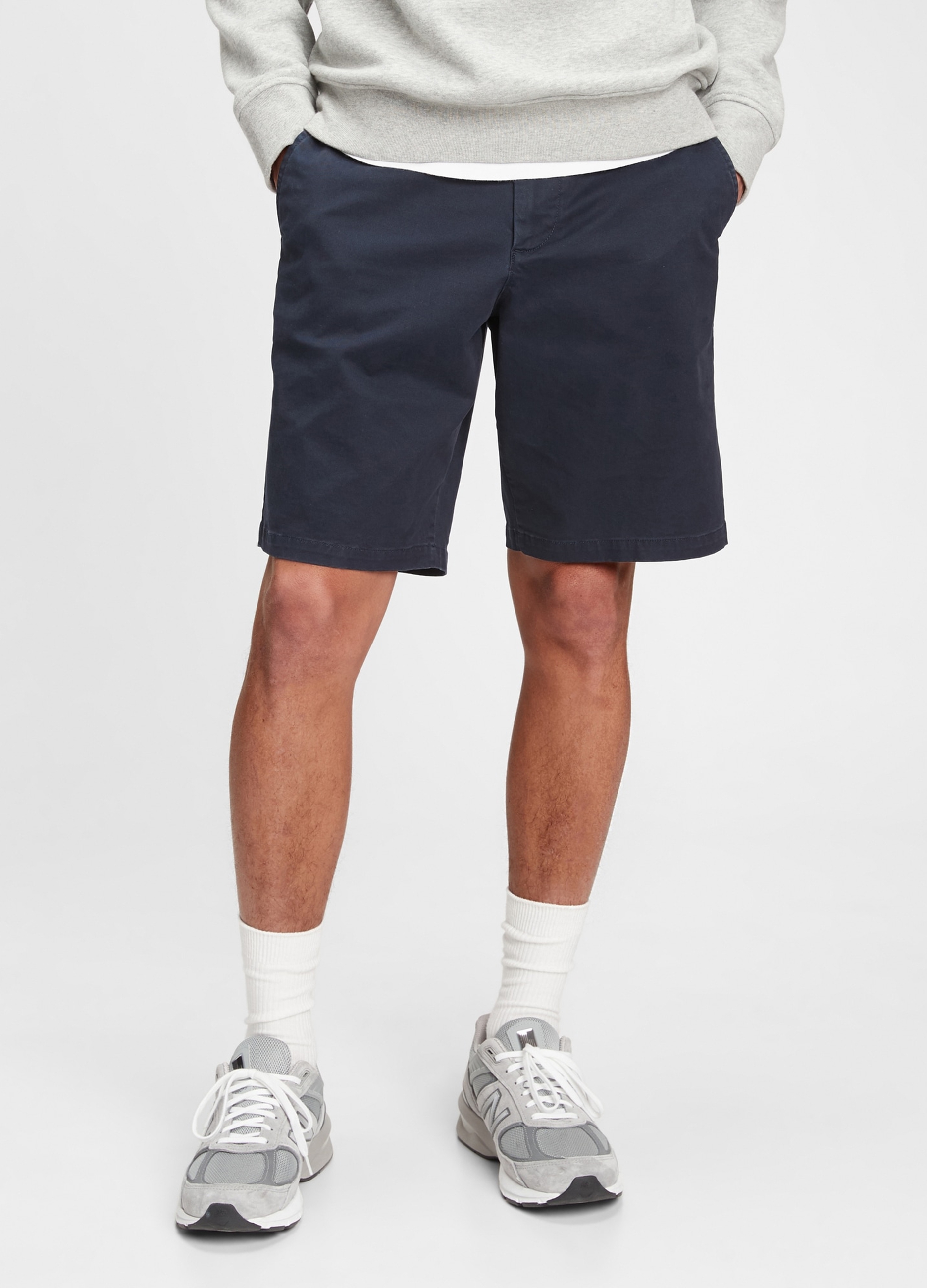 GAP - Bermuda in cotone stretch, Uomo, Blu scuro, Taglia 38